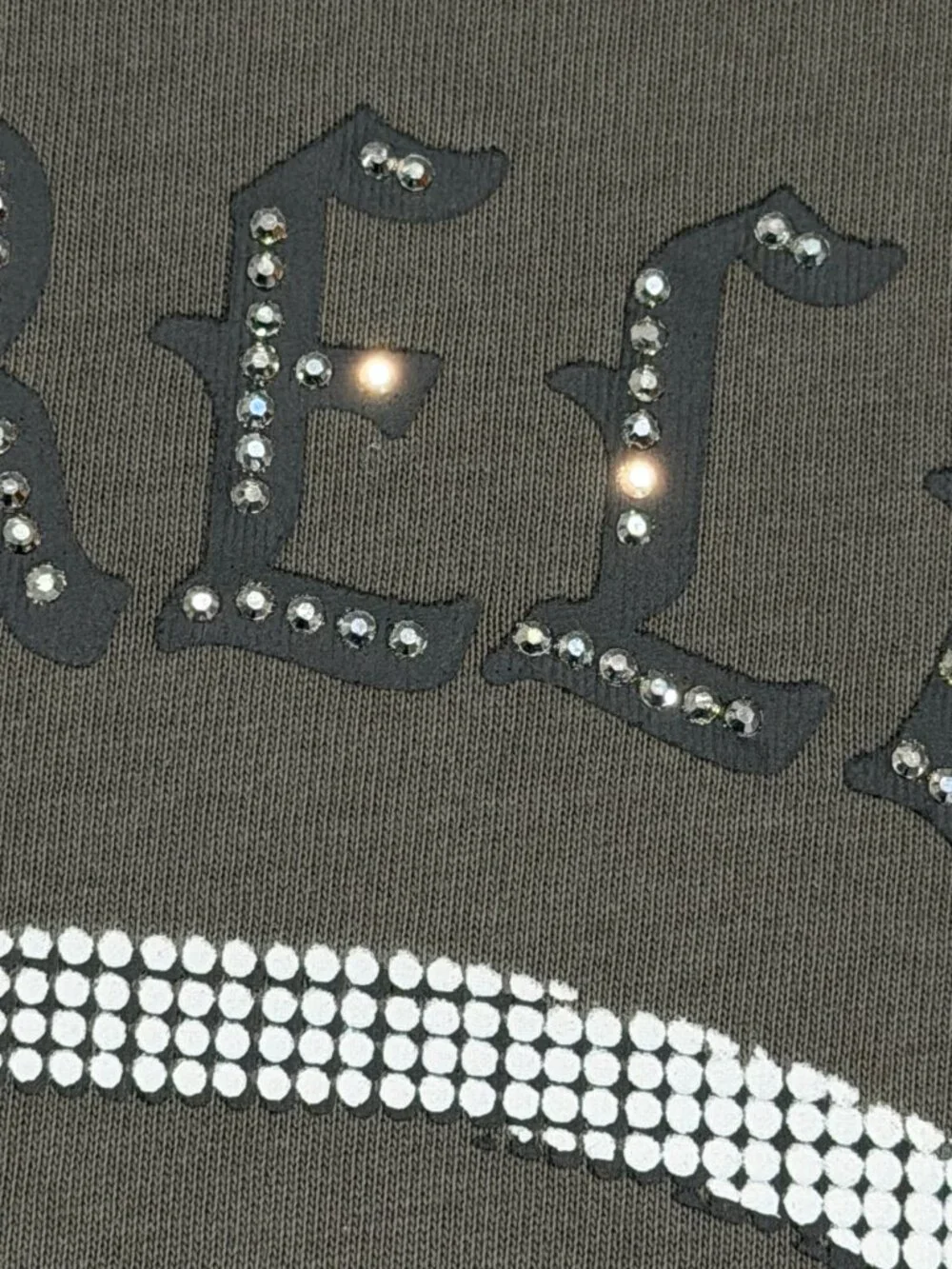 True Religion Studded Buddha Tee T-Shirt Men's XL Charcoal Gray Cotton NWT